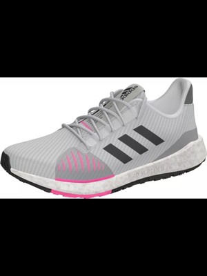 

Женские спортивные кроссовки на танкетке ADIDAS Grey Logo Pulseboost с круглым носком, Серый, FU7327