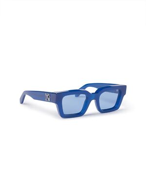 Pre-owned Off-white Oeri126s24pla0014540-l Virgil Blue Light Blue L Sunglasses