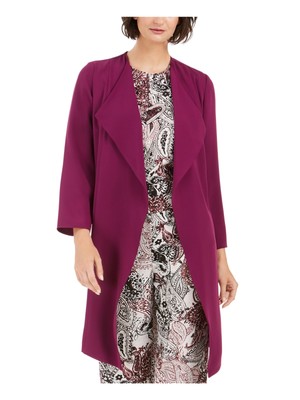 NINE WEST Женская фиолетовая мягкая рабочая куртка из крепа, Фиолетовый, 10733480