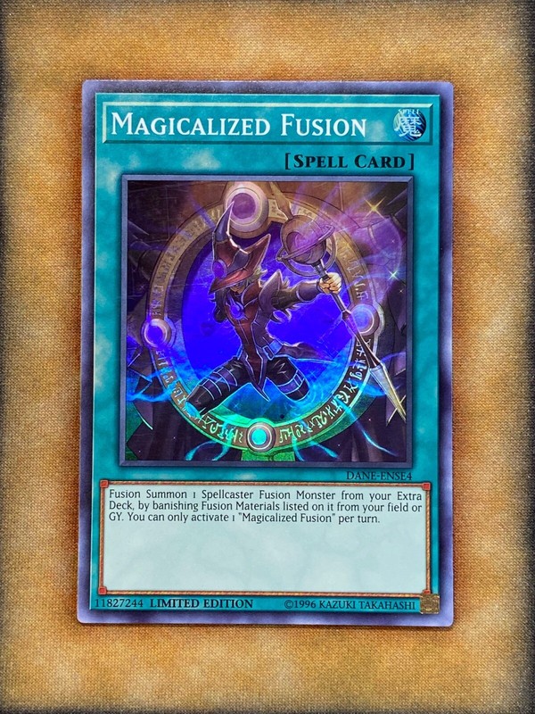 yugioh all god cards fused Yugioh Magicalized Fusion DANE-ENSE4 Super Rare Limited Edition NM