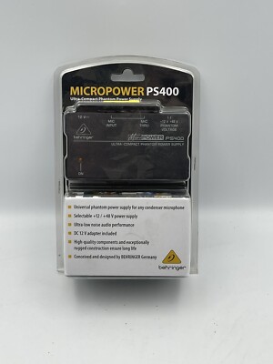 Behringer MicroPower PS400 Ultra Compact Phantom Power Supply