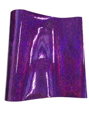 5FTx 5FT Gloss Purple Meteor Holographic Vinyl Car Wrap Decal Sticker Film Roll