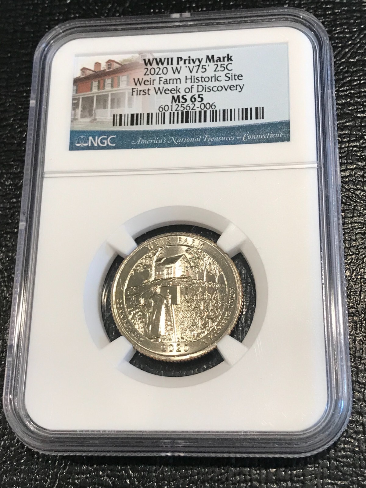 FIRST WEEK NGC MS65 2020 W WWII PRIVY MARK V75 WASHINGTON