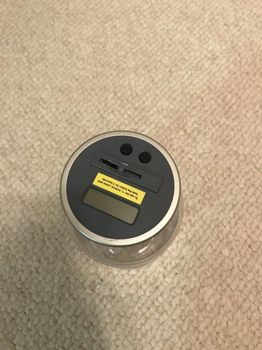 Digital Counting Coin Bank. Personal coin counter/money counting jar, total