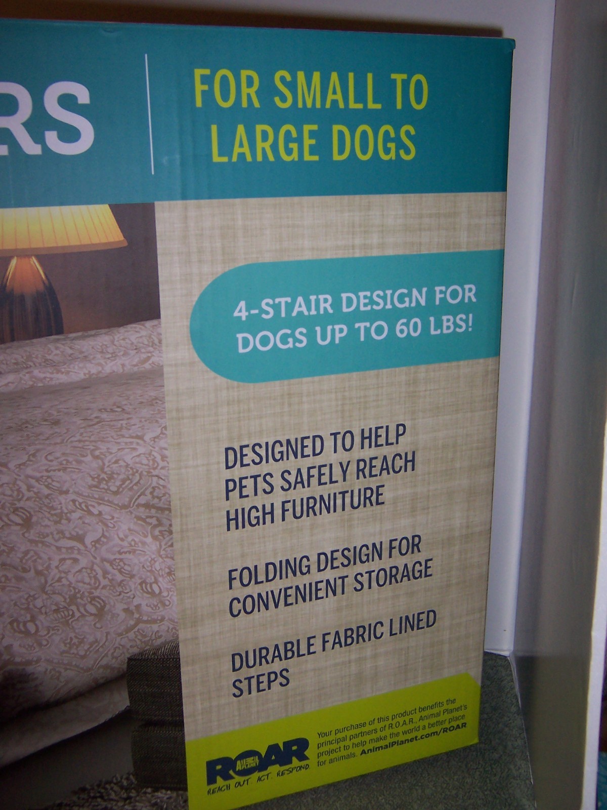 Animal Planet Wooden Pet Stairs Espresso Color ( NEW IN BOX)