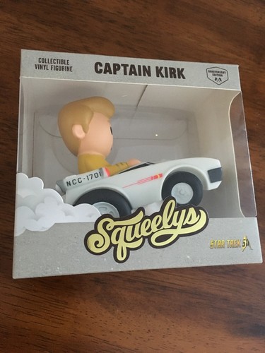 Hallmark-Squeelys-Captain Kirk-Collectible Vinyl Figuirine-50Anniversary Edition
