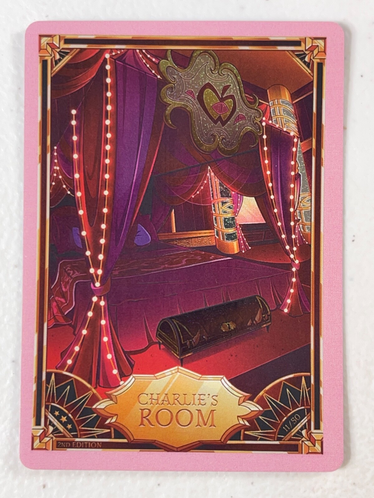 Hazbin Hotel Trading Card PINK FOIL CHARLIE'S ROOM Second Hazbin Hotel Trading Card PINK FOIL CHARLIE'S ROOM Second