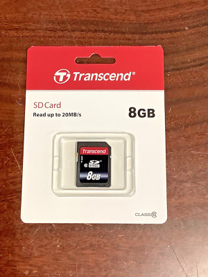 25pc LOT ~ Memory Card Transcend 8GB Class 10 SDHC Card ~ Retail TS8GSDHC10