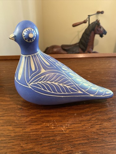 PABLO ZABAL パブロザバル 鳥 孔雀 ピーコック 青釉陶器 ビンテージ 若者の大愛商品 PABLO ビンテージ 青釉陶器 ピーコック 孔雀 鳥