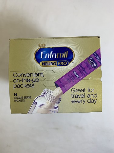 Enfamil Gentlease Infant Formula 56 Count-17.4 g Single Serve  Packets - 4 Boxes