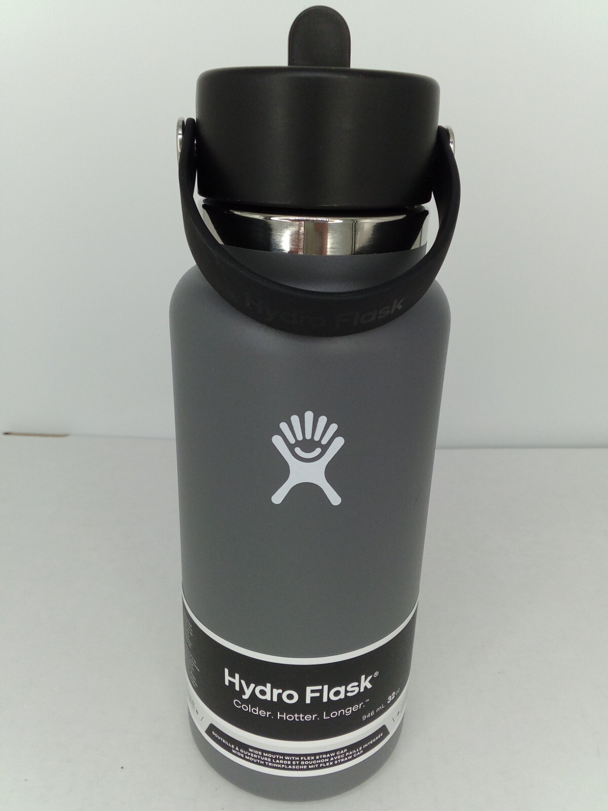 Hydro Flask Wide Mouth with Flex Straw cap, 32 oz, Stone | eBay