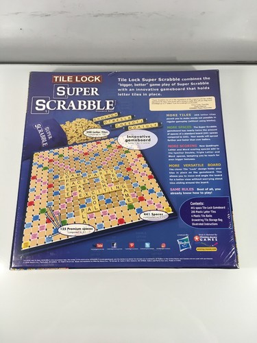 Super Scrabble Deluxe Edition w Tile lock Gameboard