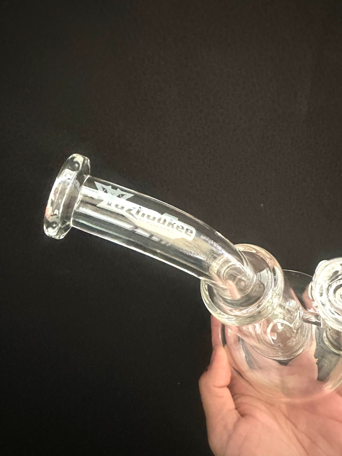 10" Tornado Smoking Glass Water Pipe with upgraded 14mm  skull catcher