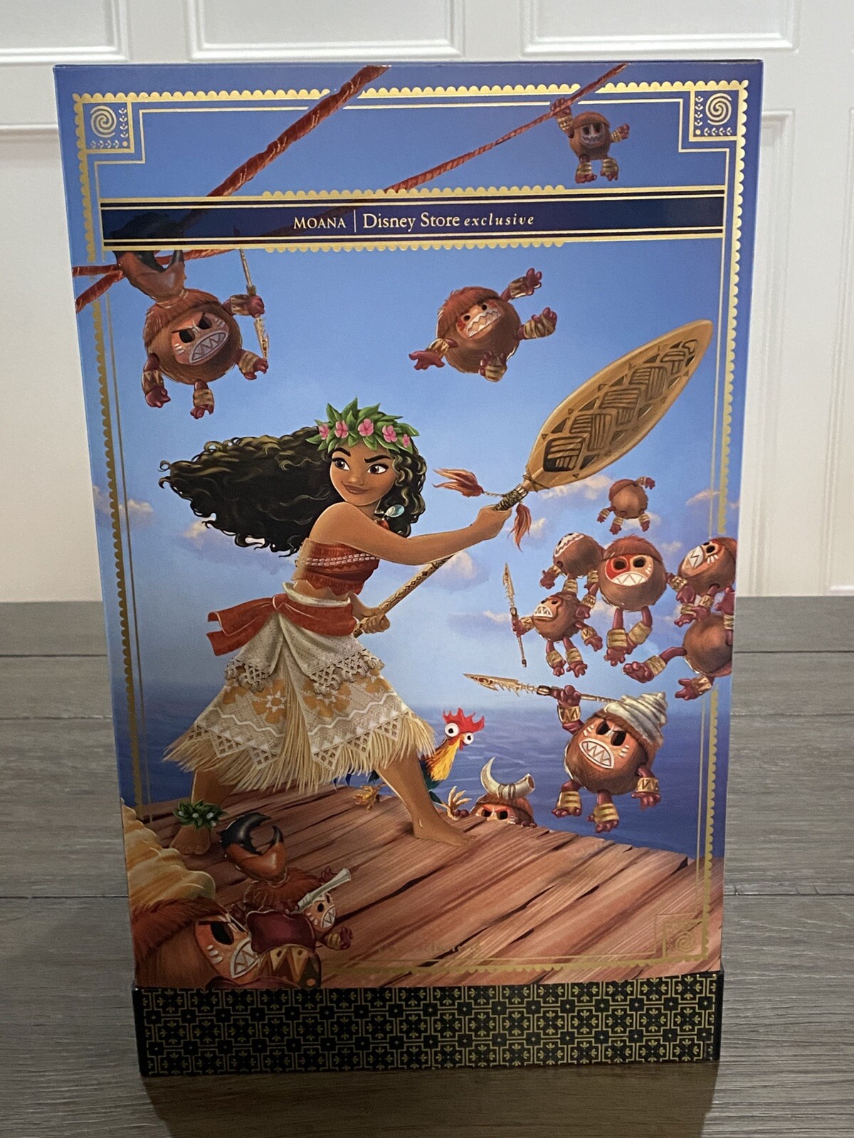 Disney Store Exclusive Folktale Collection MOANA HeiHei & Kakamora Doll Set NEW