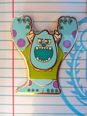 disney monsters inc university sulley slider pin le 300