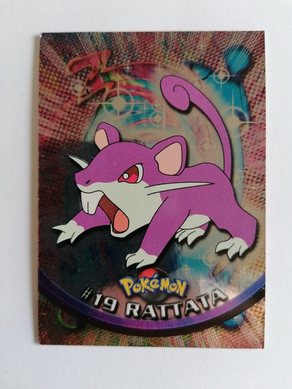 Carte Pokemon Ratata #19 - Holo- Foil - Topps Francais - Carte Pokemon - Ref A1