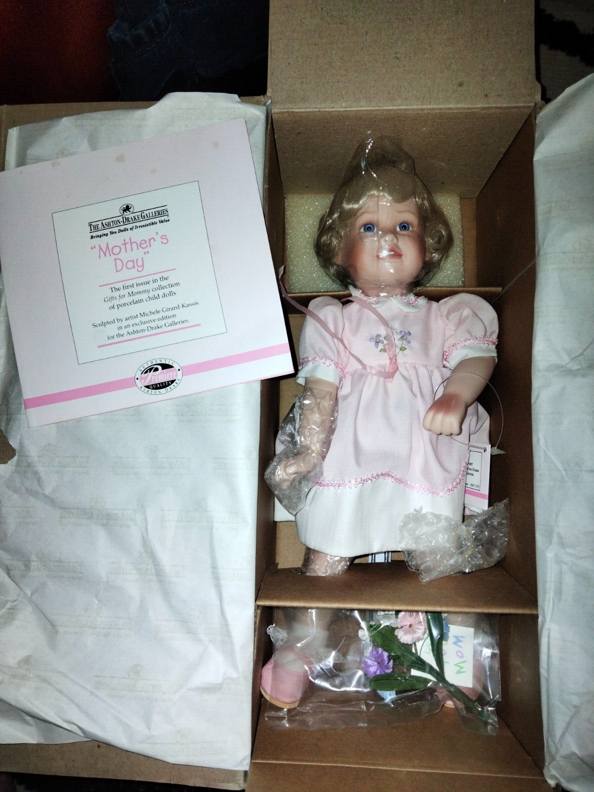 the ashton drake galleries mothers day toddler doll new in box