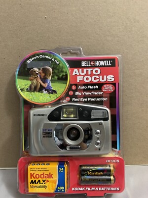 BELL&HOWELL BF 905 BIG FINDER AUTO FOCUS RED EYE REDUCTION 35mm CAMERA