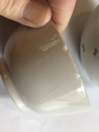 5-Pieces Vintage Chinese Export Pottery - Matching Design C1800 “as is”