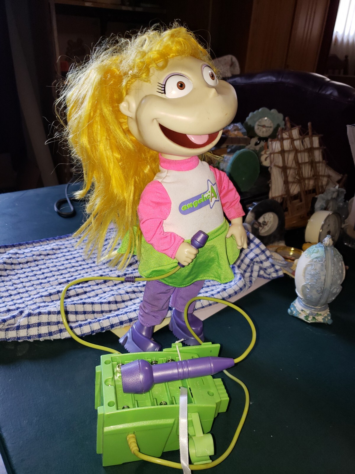 Rugrats◼️00sオールド◼️超特大アンジェリカぬいぐるみ◼️Angelica Vintage Rugrats 2000 Angelica Sing N Swing Karaoke Doll