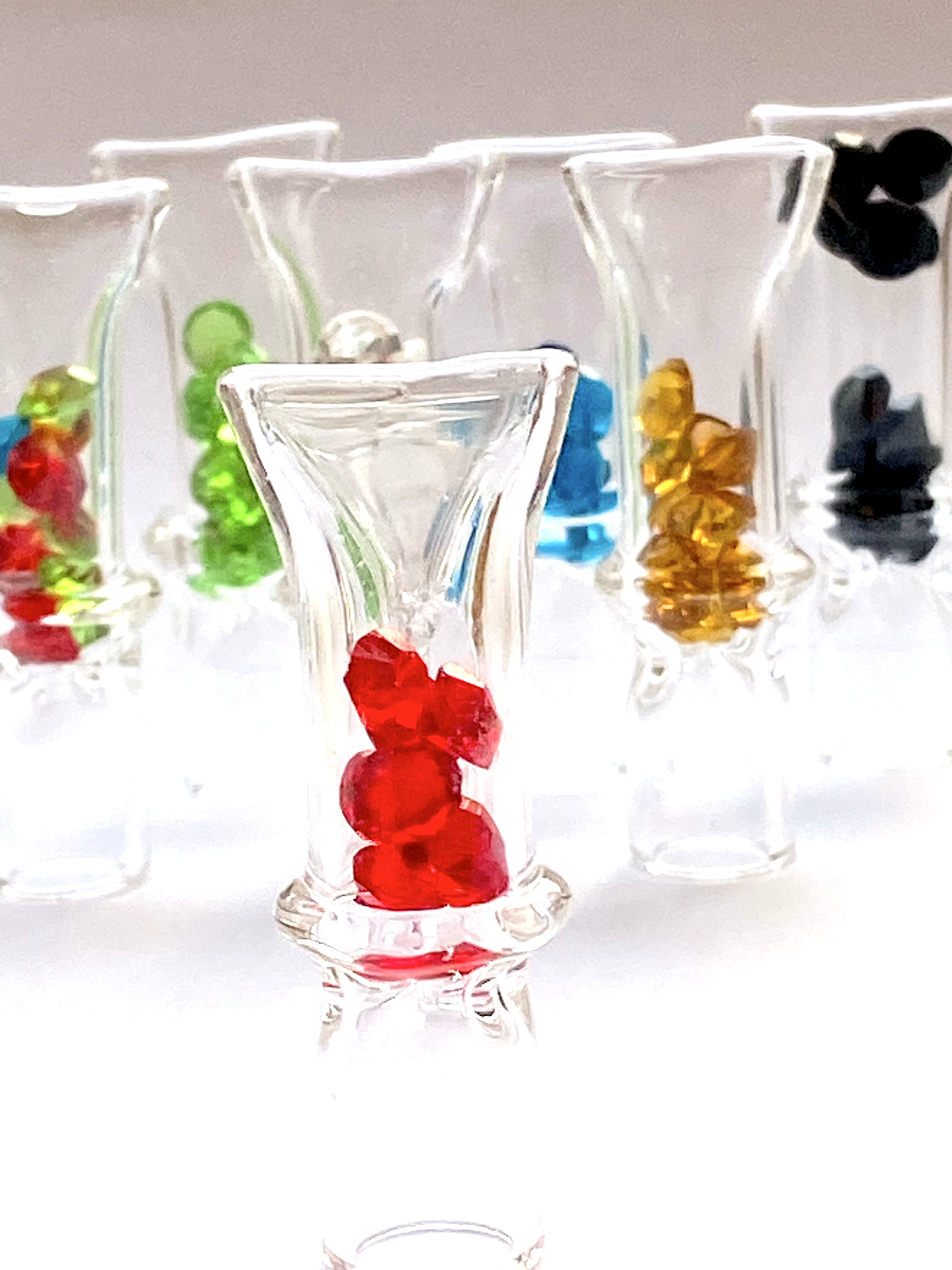Glass Filter Tip Reusable Cigarette Choose Colour 5cm  New