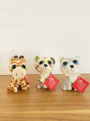 RUSS Li l Peepers Plush Backpack Key Clips Lot Of 3 NEW
