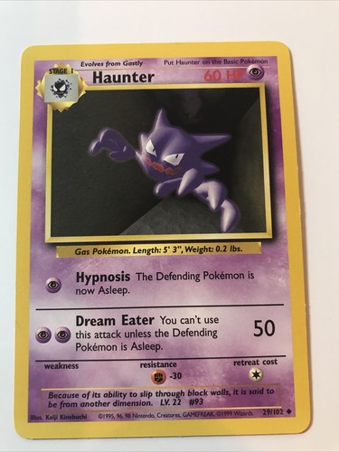 Haunter Pokemon Card 1st generation | eBay