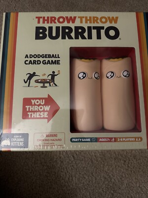 Throw Throw Burrito by Exploding Kittens A Dodgeball Card Game SEALED Brand New