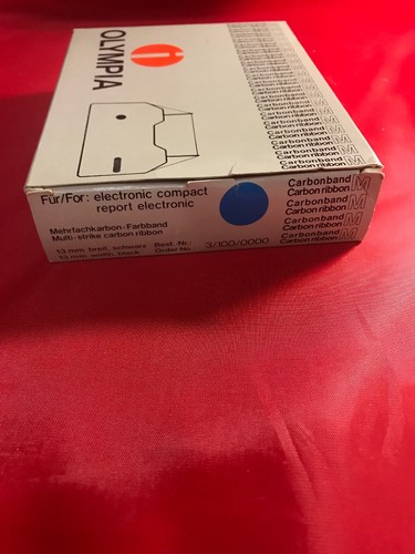 New OLYMPIA REPORT ELECTRONIC TYPEWRITER RIBBONS Carbon Ribbon 13mm 3/100/0000