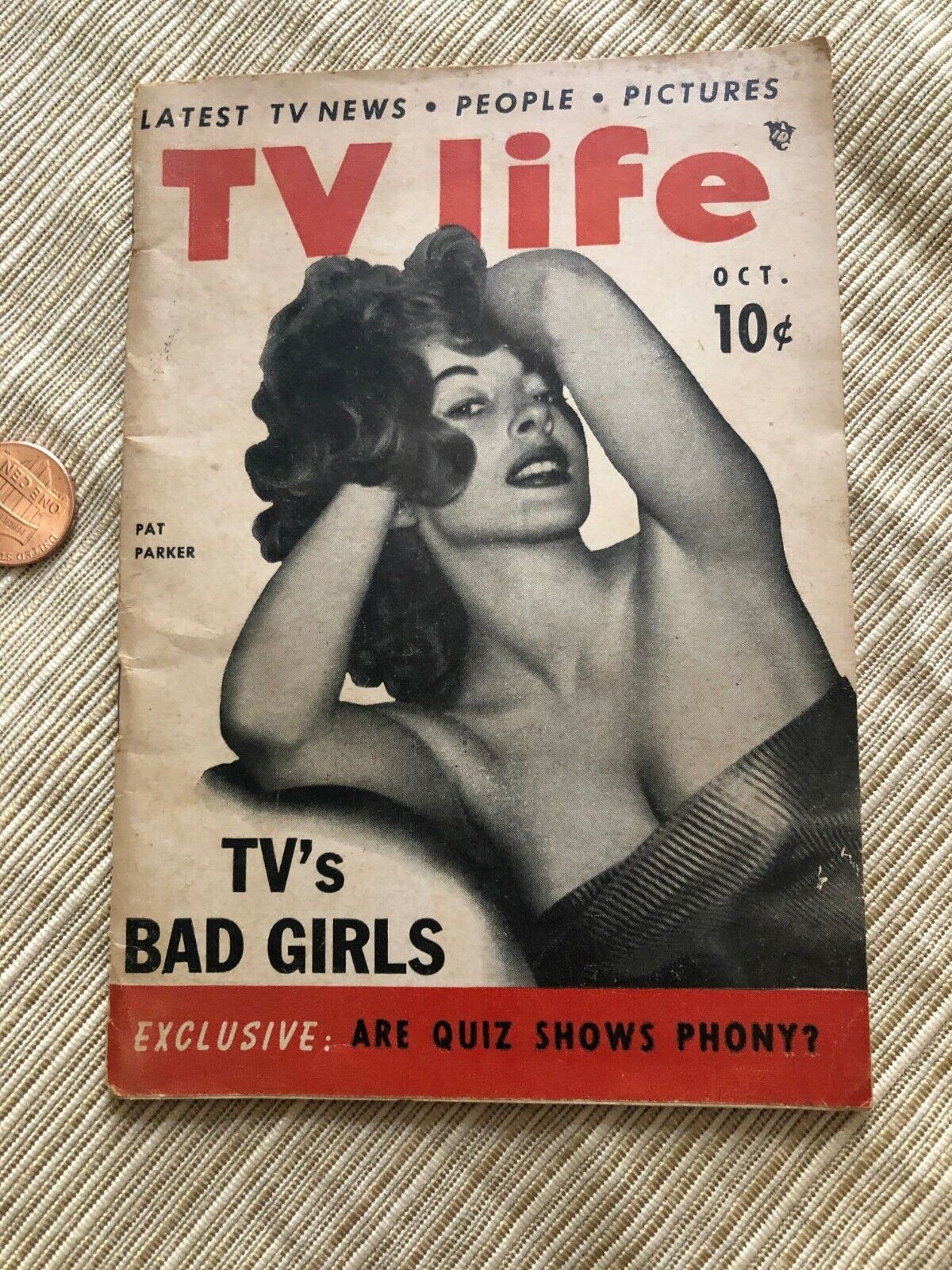 TV Life Magazine #1 October 1953- Pat Parker- TVs Bad Girls W...
