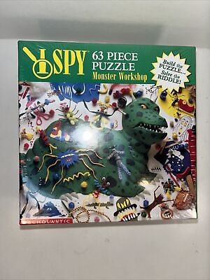 I Spy 63 Piece Puzzle Monster Workshop Briarpatch Scholastic Brand New Sealed