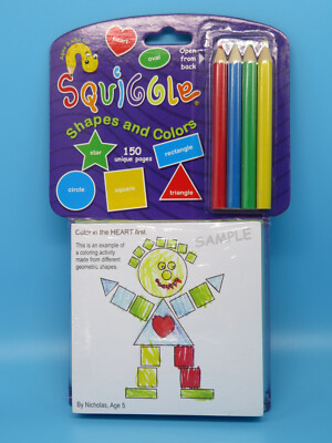 New ~ Squiggle ~ Shapes & Colors ~ Travel ~ On-The-Go ~ 150 Pages ~ Age 3 & Up