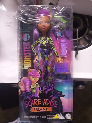 Mattel Monster High Scare-adise Island CLAWDEEN WOLF fashion 12'' Doll MIB