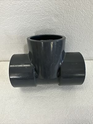 NIBCO Chemtrol 2'' x 2'' x 2'' Socket / Slip PVC Tee SCH-80 Gray
