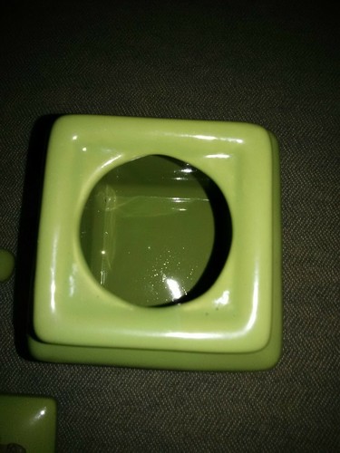 Belaverra China Cream Pitcher And Sugar Bowl Set, Avocado Green Excellent Cond.