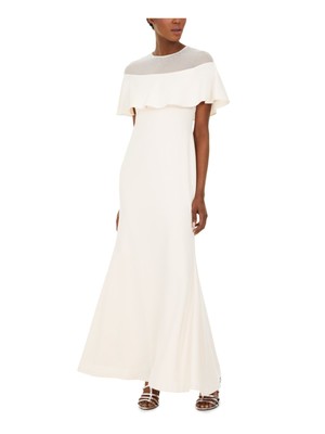 

CALVIN KLEIN Женское розовое вечернее платье макси с открытыми плечами и рукавами-колоколом, Розовый