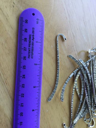 over 20 Antique silver  Alloy metal bookmarks Scroll Design 3 Inch