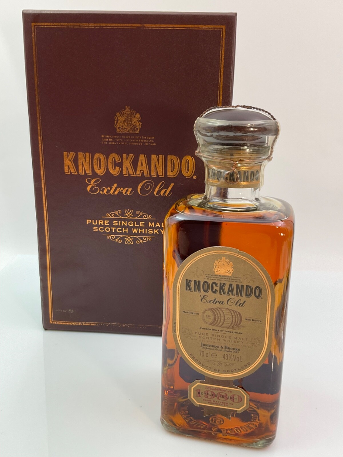 WHISKY KNOCKANDO 1980-2001 EXTRA OLD RESERVE 21 YO PURE
