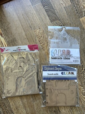 LOT of 3 Sandcastle Albums to chipboard and one acrylic