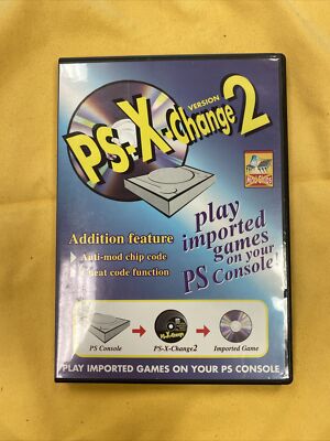 PS-X- Change Version 2 PlayStation PS1 Play Imported Games on Console W/SPRING