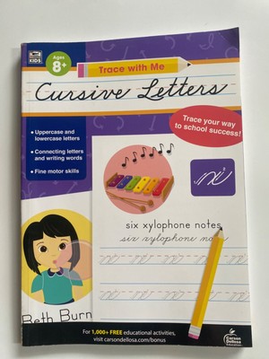 Trace with Me Ser.: Trace with Me Cursive Letters by Carson-Dellosa...