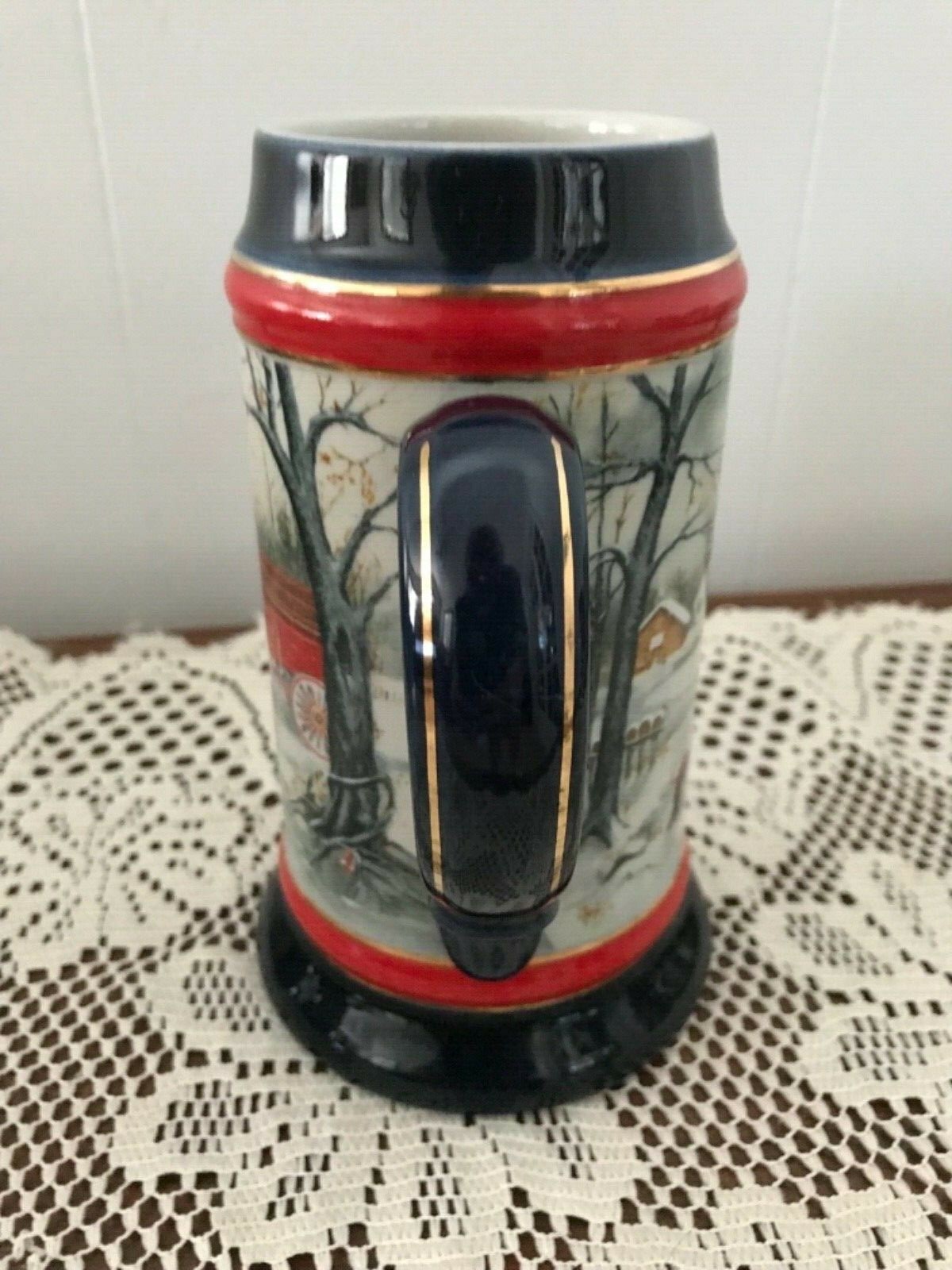 VINTAGE 1990 CLYDESDALE BUDWEISER BEER STEIN MUG COLLECTIBLES ANHEUSER BUSCH