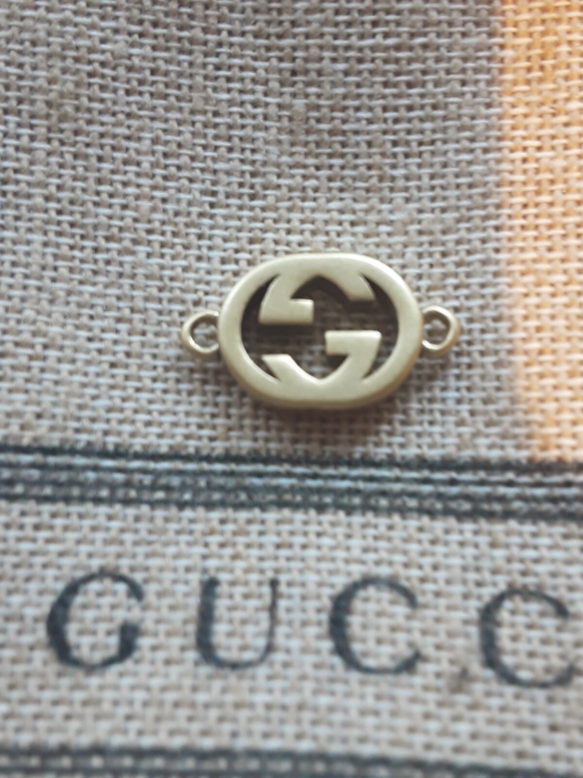 100% Gucci 1 pieces vintage emblem metal Logo gg 0.6 inch | eBay
