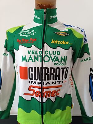 GIACCA ciclismo originale vintage team VELO CLUB MANTOVANI WIND TEX CIEGI  TG M