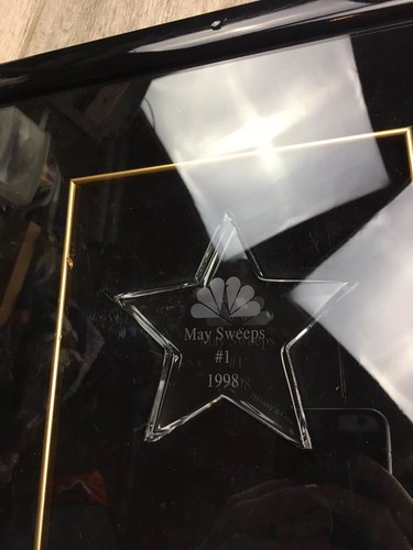 NBC May Sweeps #1 Swarovski Crystal Employee Award 1997 - 1998 Season Rare