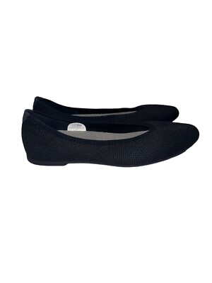 NEW Women's Allbirds Tree Breezers TBP Casual Flats Black Knit Shoes Size 10