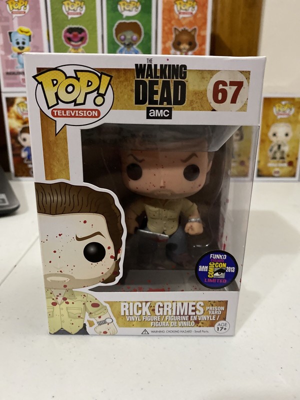 bloody rick grimes funko pop