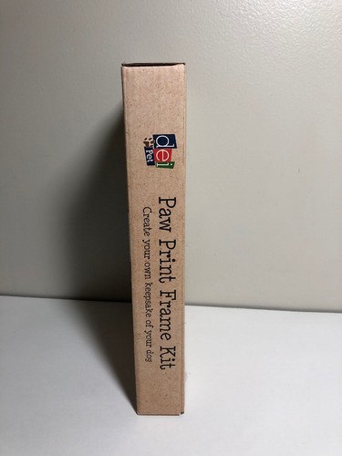 Bone Shaped Dog or Cat Paw Print Pet Keepsake Photo Frame Clay Imprint Kit NEW