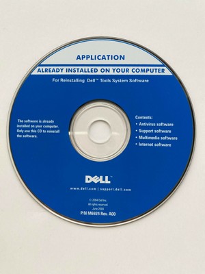 Dell Application For Reinstalling Dell Tools System Software P/N M6924 Rev. A00 