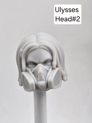 3d Printed Wasteland VEGAS ULYSSES HEAD#2 1:12 6'' Classified/ Legend Compatible 